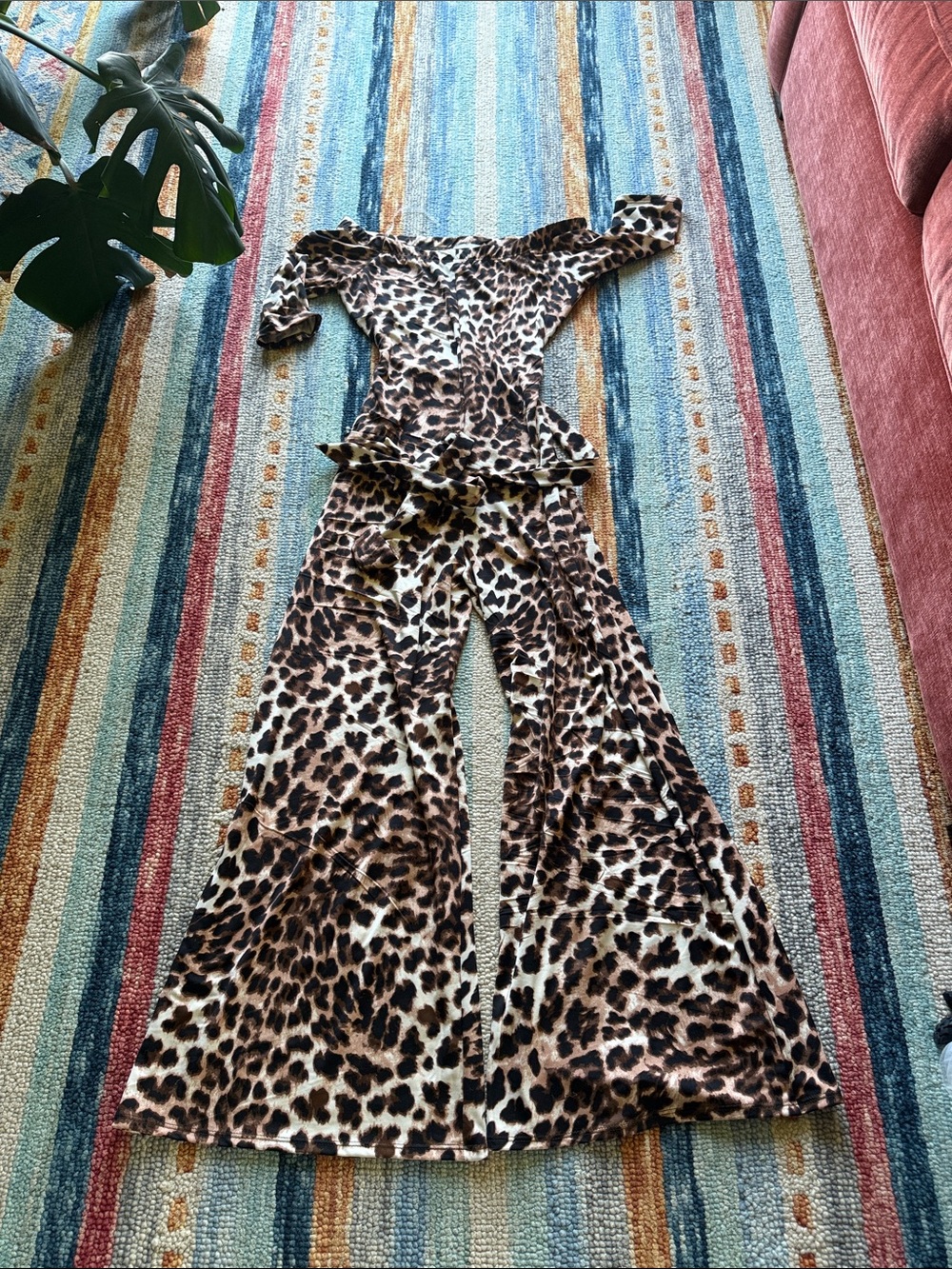 Leopard Print Wide-Leg Jumpsuit - Carole Christian